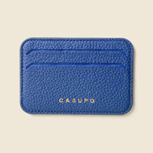 CASUPO Mag Safe Leather Wallet with RFID - Cobalt