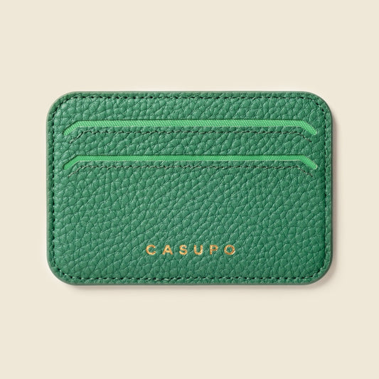 CASUPO Mag Safe Leather Wallet with RFID - Green