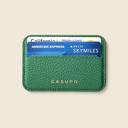CASUPO Mag Safe Leather Wallet with RFID - Green