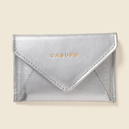 CASUPO Mini Envelope Wallet With RFID protection - Silver