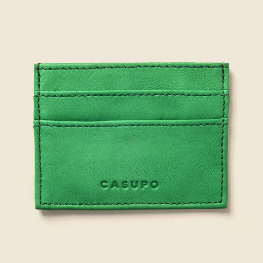 CASUPO Slim Card Holder Wallet With RFID Protection - Green