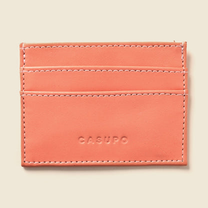 CASUPO Slim Card Holder Wallet With RFID Protection - Pink