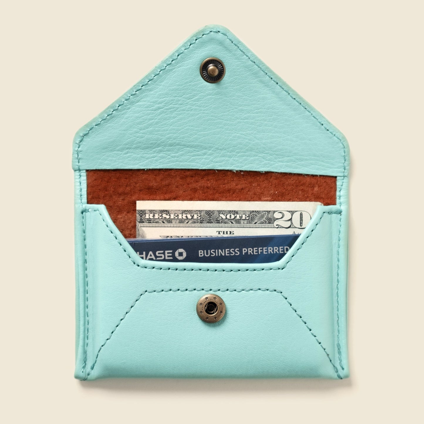 CASUPO Mini Envelope Wallet With RFID protection - Baby Blue