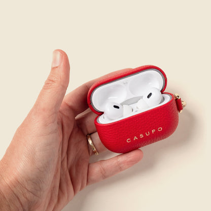 CASUPO Leather Airpod Case - Red