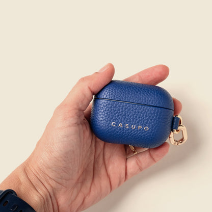 CASUPO Leather Airpod Case - Cobalt