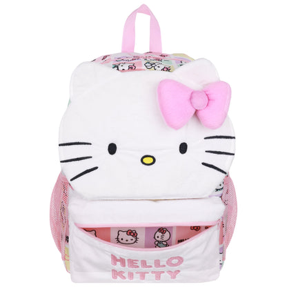 Hello Kitty Plush Face Backpack with 3D Bow - Stiles Supply Co.