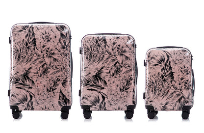 Mirage Forest ABS Hard Shell Lightweight 3-Piece Luggage Set - Stiles Supply Co.
