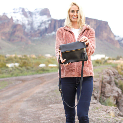 Lifetime Leather Co. Foldover Crossbody Clutch - Stiles Supply Co.