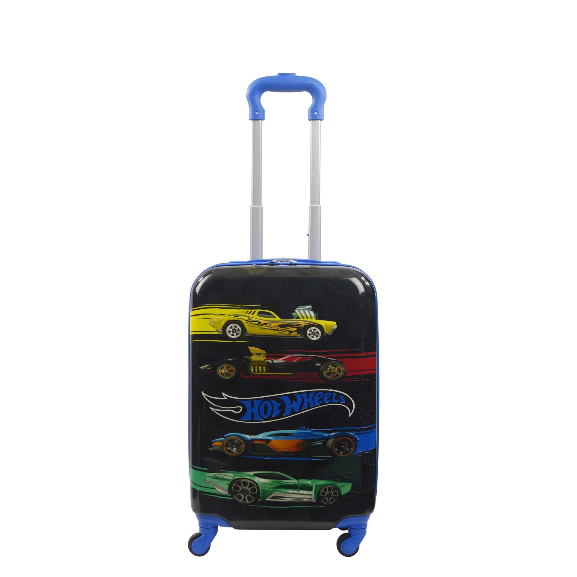 Hot Wheels 20.5" Black Kids Spinner Carry-on Luggage - Stiles Supply Co.