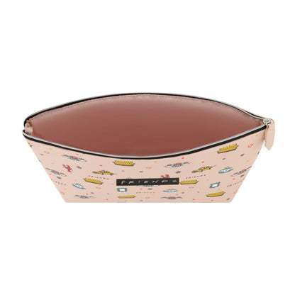 Friends All-Over Print Beige Cosmetic Bag - Stiles Supply Co.