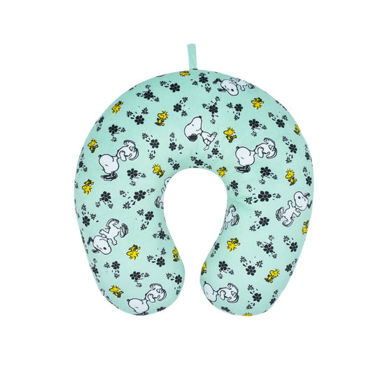 Peanuts Snoopy & Woodstock Flowers Travel Neck Pillow - Stiles Supply Co.