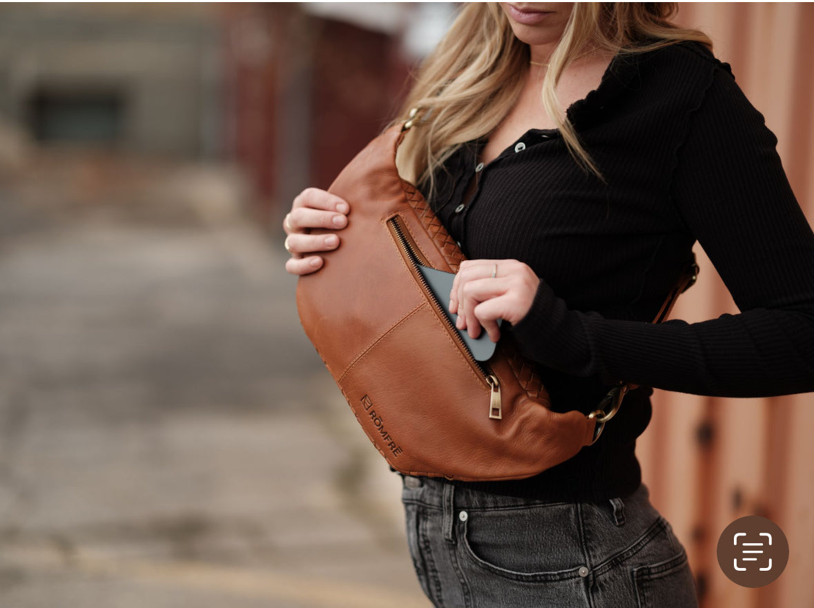 Romfre Haleiwa Woven Leather Sling Bag - Stiles Supply Co.