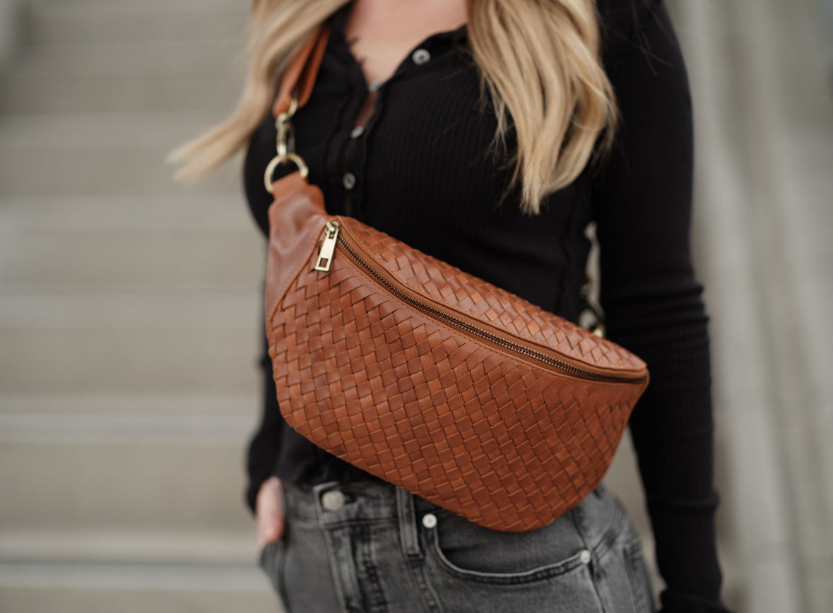 Romfre Haleiwa Woven Leather Sling Bag - Stiles Supply Co.