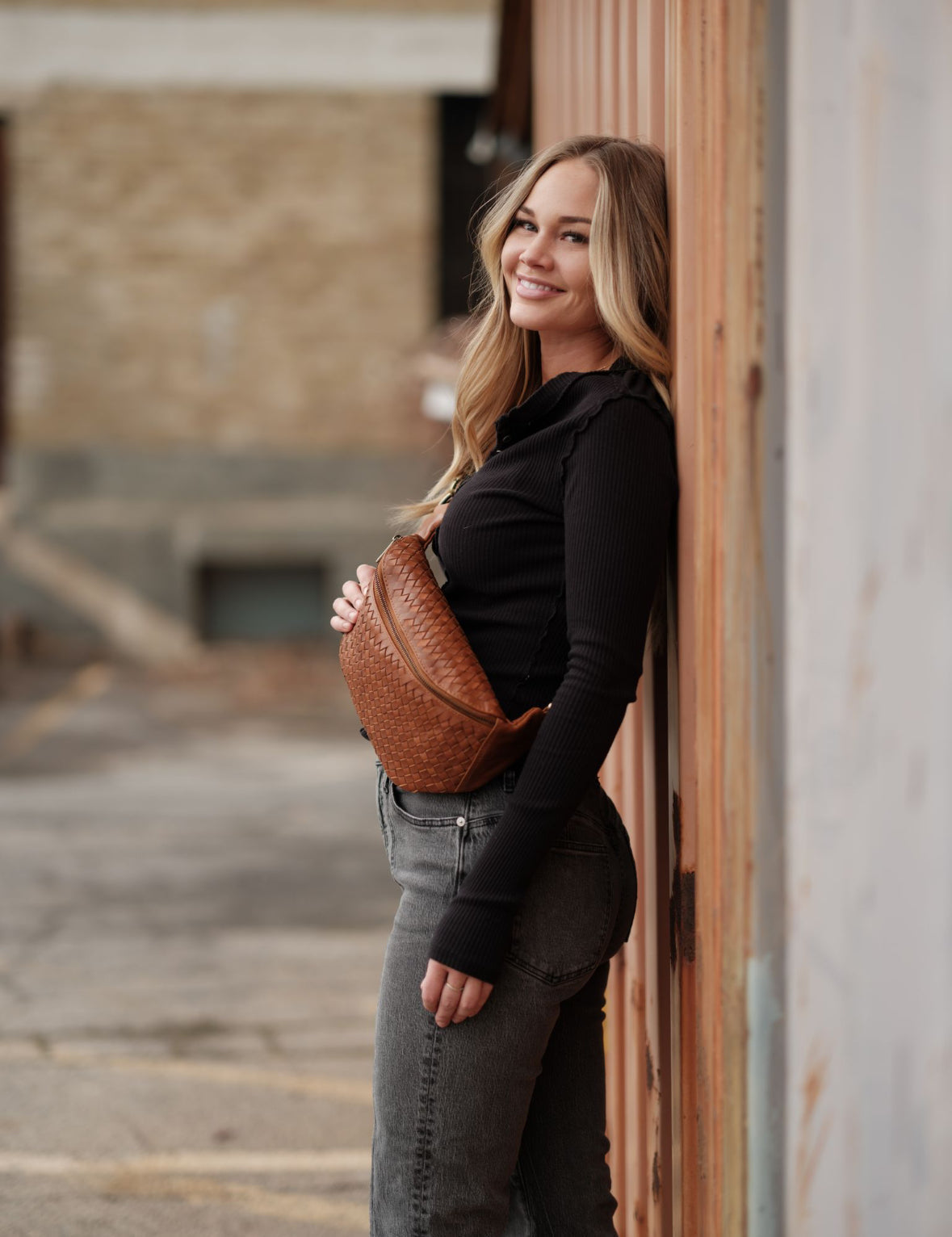 Romfre Haleiwa Woven Leather Sling Bag - Stiles Supply Co.