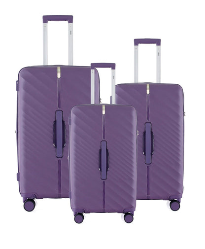 Mirage IZOD Gail Hard shell Expandable 3 Piece Luggage Set - Stiles Supply Co.