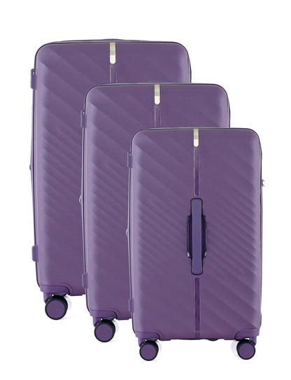 Mirage IZOD Gail Hard shell Expandable 3 Piece Luggage Set - Stiles Supply Co.