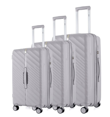 Mirage IZOD Gail Hard shell Expandable 3 Piece Luggage Set - Stiles Supply Co.