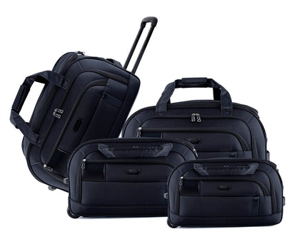 IZOD Gavin Soft shell Lightweight Duffel Rolling Bag 4 Piece Set - Stiles Supply Co.