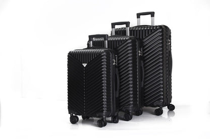 Mirage Gilana ABS Hard shell Lightweight 3 Piece Luggage Set - Stiles Supply Co.