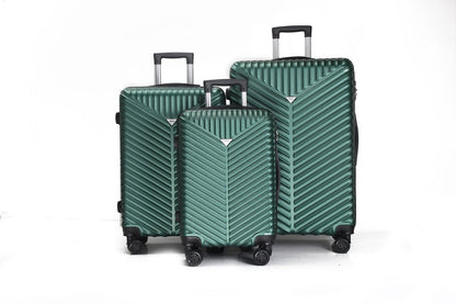 Mirage Gilana ABS Hard shell Lightweight 3 Piece Luggage Set - Stiles Supply Co.