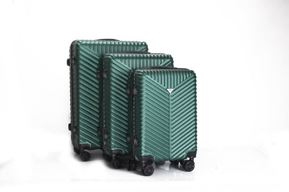 Mirage Gilana ABS Hard shell Lightweight 3 Piece Luggage Set - Stiles Supply Co.