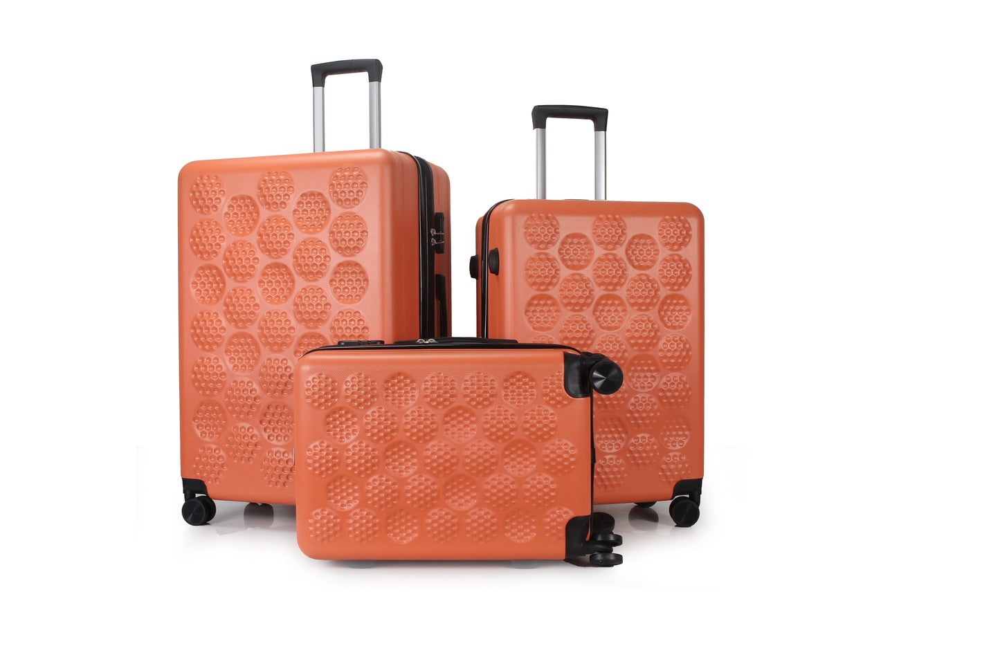 IZOD Golf Expandable Hard shell Lightweight 3 Piece Luggage Set - Stiles Supply Co.