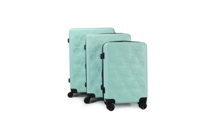 IZOD Golf Expandable Hard shell Lightweight 3 Piece Luggage Set - Stiles Supply Co.