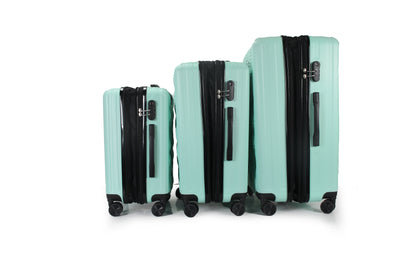 IZOD Golf Expandable Hard shell Lightweight 3 Piece Luggage Set - Stiles Supply Co.