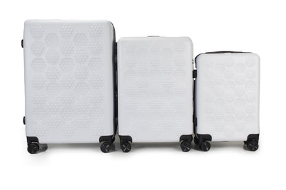 IZOD Golf Expandable Hard shell Lightweight 3 Piece Luggage Set - Stiles Supply Co.