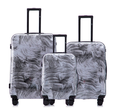 Mirage Graphic Hard Shell Lightweight 3-Piece Luggage Set - Stiles Supply Co.