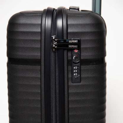 Sole Premise 24-inch Black Hardcase Checked Luggage