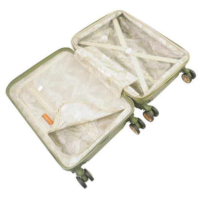 Tommy Bahama 22.5" Green Hardside Spinner with Stripes - Stiles Supply Co.