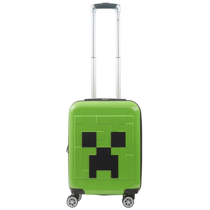 Minecraft Creeper Big face 21.5" Expandable Carry-On Spinner Luggage by FŪL