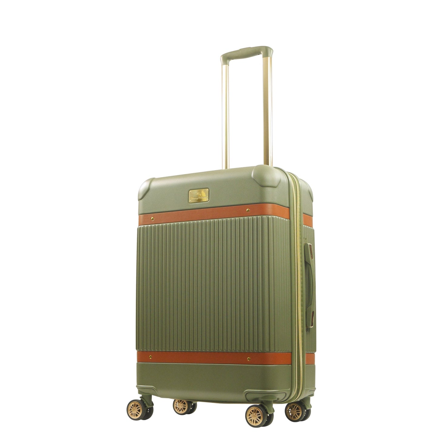 Tommy Bahama 26.5" Green Hardside Spinner with Stripes - Stiles Supply Co.