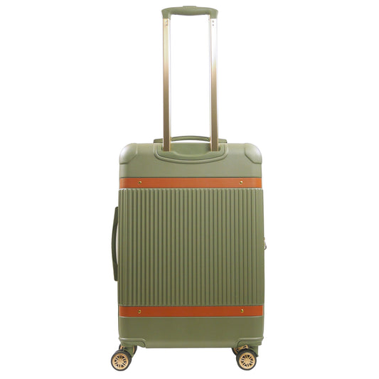 Tommy Bahama 26.5" Green Hardside Spinner with Stripes - Stiles Supply Co.