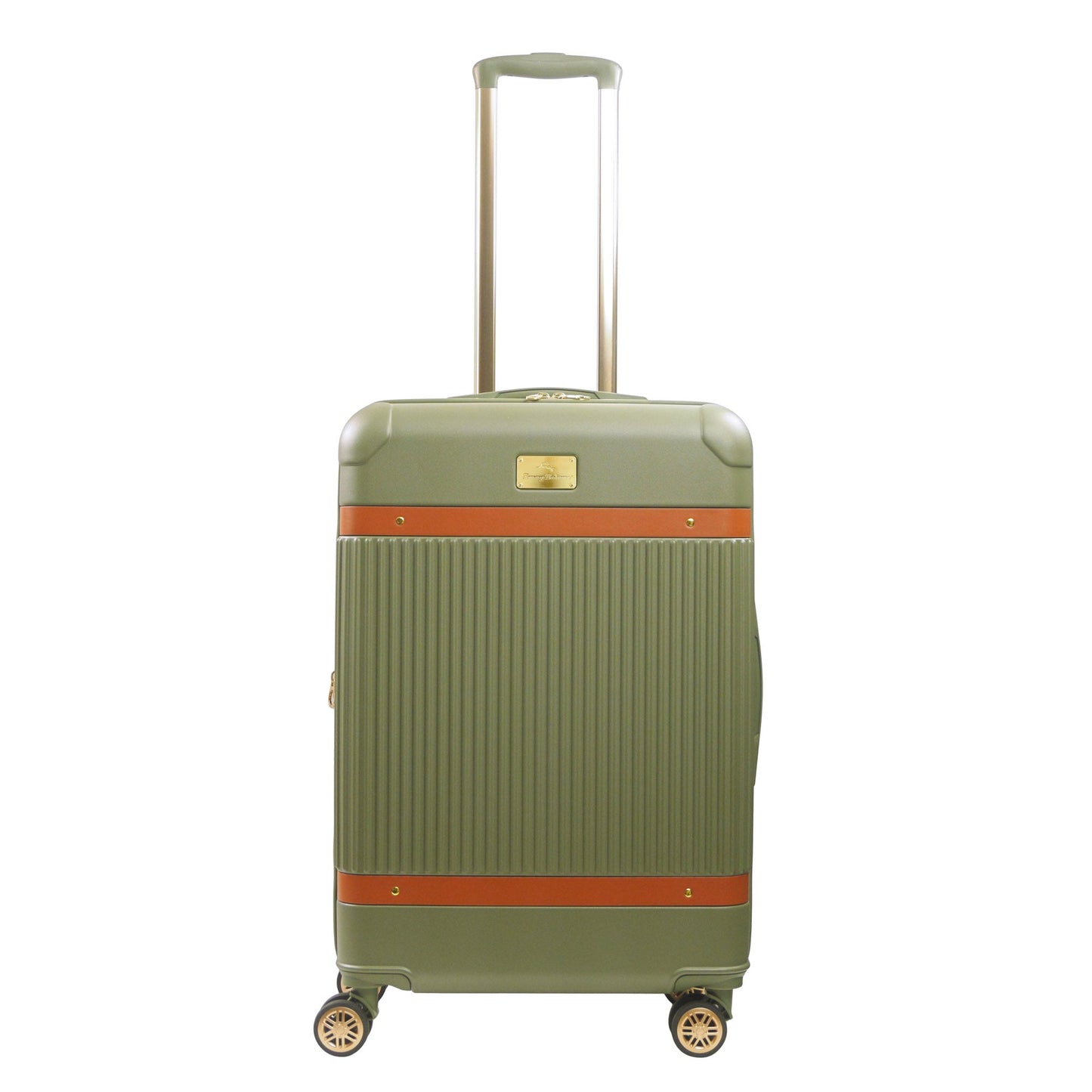 Tommy Bahama 26.5" Green Hardside Spinner with Stripes - Stiles Supply Co.