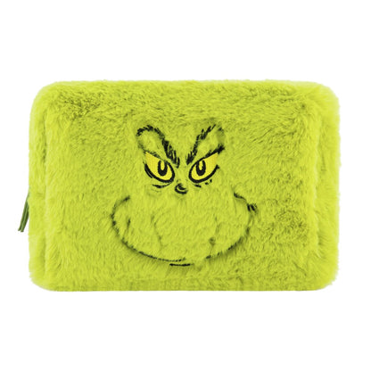 The Grinch Face Plush Cosmetic Bag - Stiles Supply Co.
