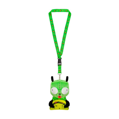 Invader Zim Plush Lanyard with GIR Taco ID Card Holder - Stiles Supply Co.