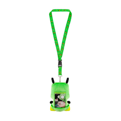 Invader Zim Plush Lanyard with GIR Taco ID Card Holder - Stiles Supply Co.