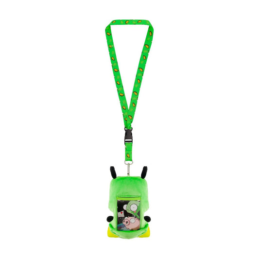 Invader Zim Plush Lanyard with GIR Taco ID Card Holder - Stiles Supply Co.