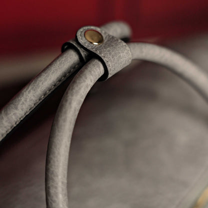 Sole Premise Grey Tumbled Leather Duffle Bag