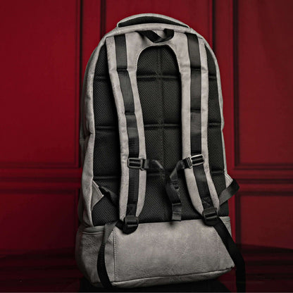 Sole Premise Grey Leather Carry-On Patented Backpack
