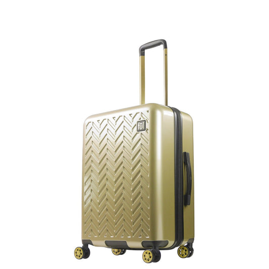 Ful Groove 27" Expandable Hardside Spinner Luggage, Gold - Stiles Supply Co.