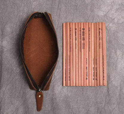 Steel Horse Leather The Paavo Leather Pen Case | Makeup Pouch - Stiles Supply Co.
