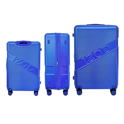 IZOD Harper Expandable ABS Hard shell Lightweight 3 Piece Luggage Set - Stiles Supply Co.