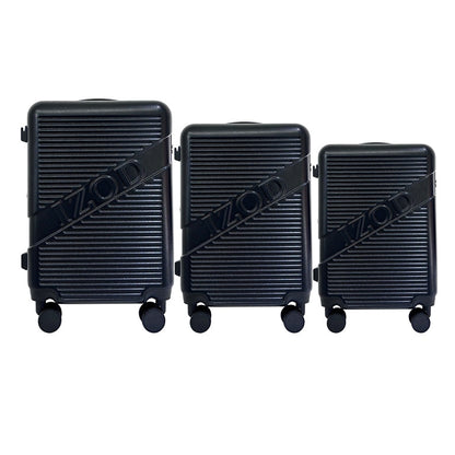 IZOD Harper Expandable ABS Hard shell Lightweight 3 Piece Luggage Set - Stiles Supply Co.