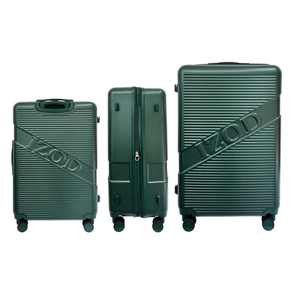 IZOD Harper Expandable ABS Hard shell Lightweight 3 Piece Luggage Set - Stiles Supply Co.
