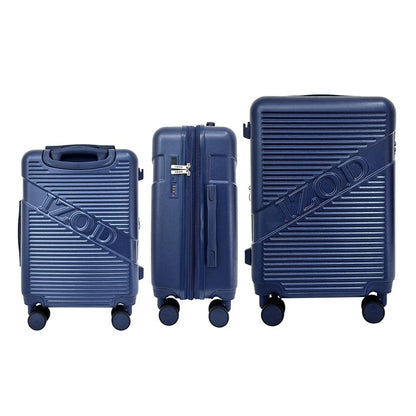 IZOD Harper Expandable ABS Hard shell Lightweight 3 Piece Luggage Set - Stiles Supply Co.