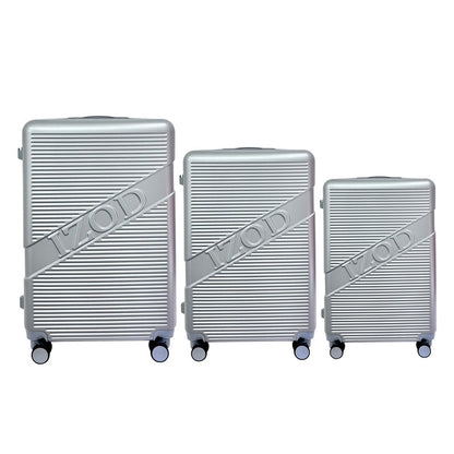 IZOD Harper Expandable ABS Hard shell Lightweight 3 Piece Luggage Set - Stiles Supply Co.