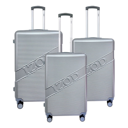 IZOD Harper Expandable ABS Hard shell Lightweight 3 Piece Luggage Set - Stiles Supply Co.